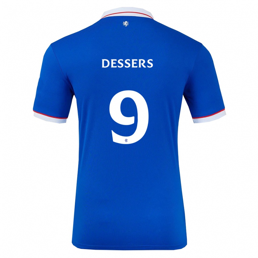 נשים Cyriel Dessers #9 כחול לבן ג'רזי ביתית 2025/26 חולצה קצרה