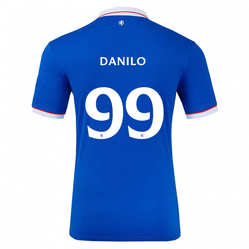 נשים דנילו לואיס דה סילבה #99 כחול לבן ג'רזי ביתית 2025/26 חולצה קצרה