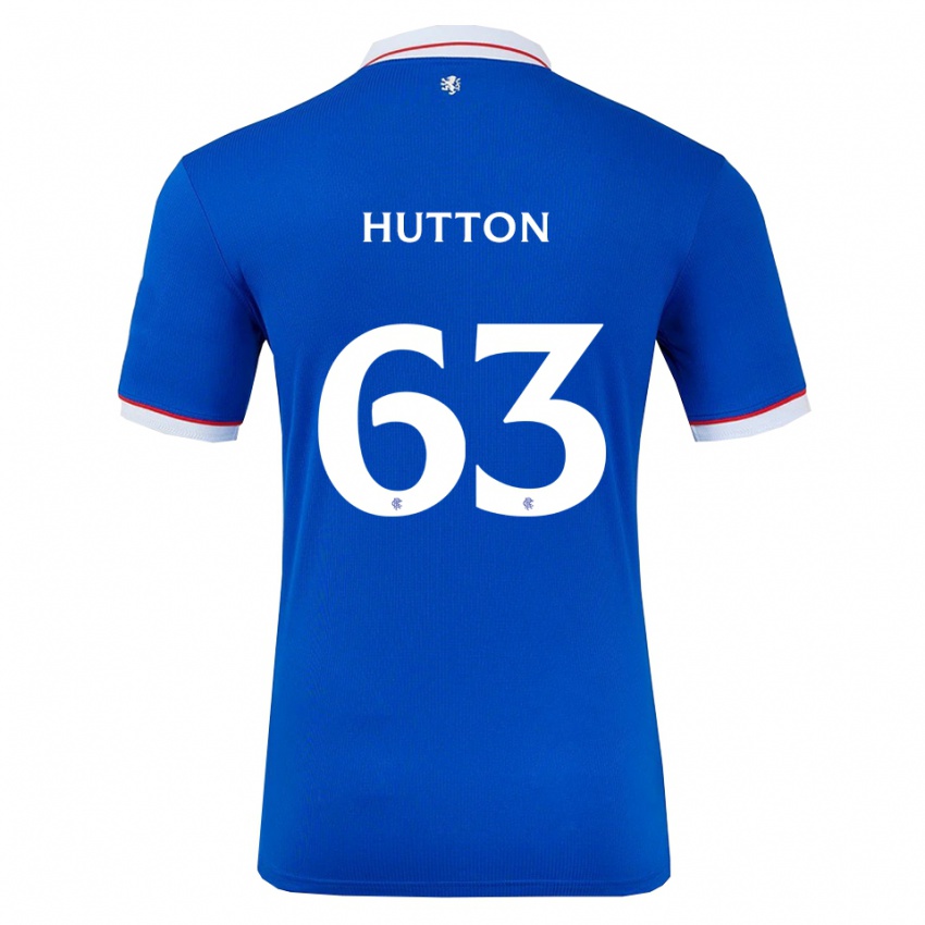 נשים זנדר האטון #63 כחול לבן ג'רזי ביתית 2025/26 חולצה קצרה