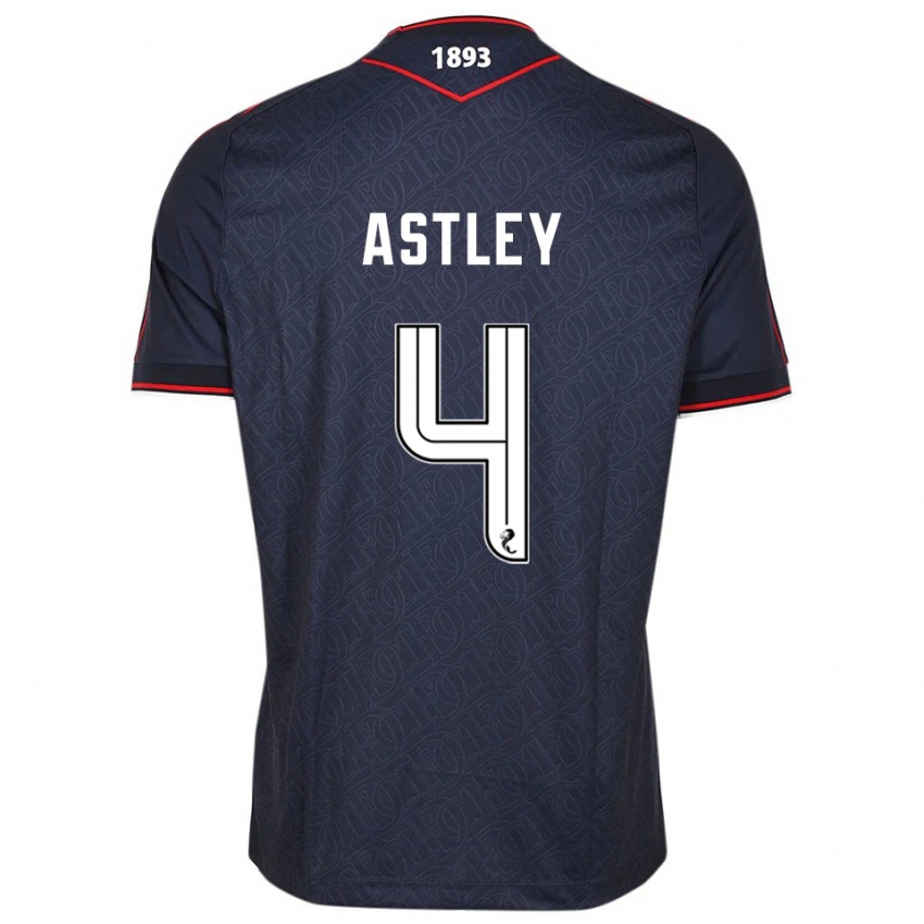 נשים ראיין אסטלי #4 כחול נייבי לבן ג'רזי ביתית 2025/26 חולצה קצרה