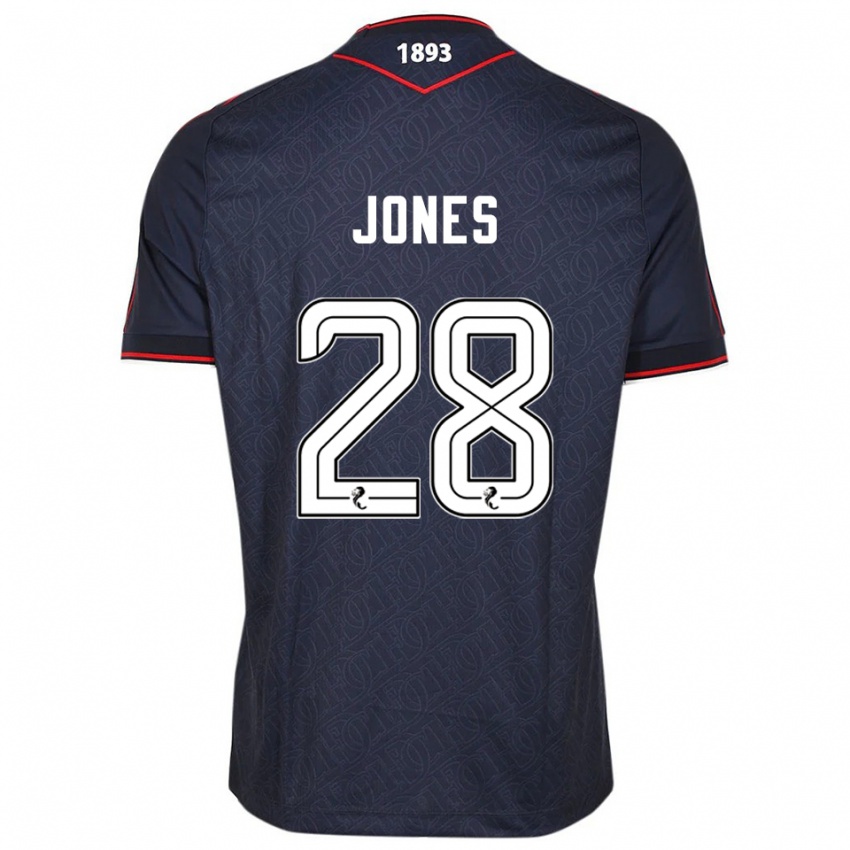 נשים Callum Jones #28 כחול נייבי לבן ג'רזי ביתית 2025/26 חולצה קצרה