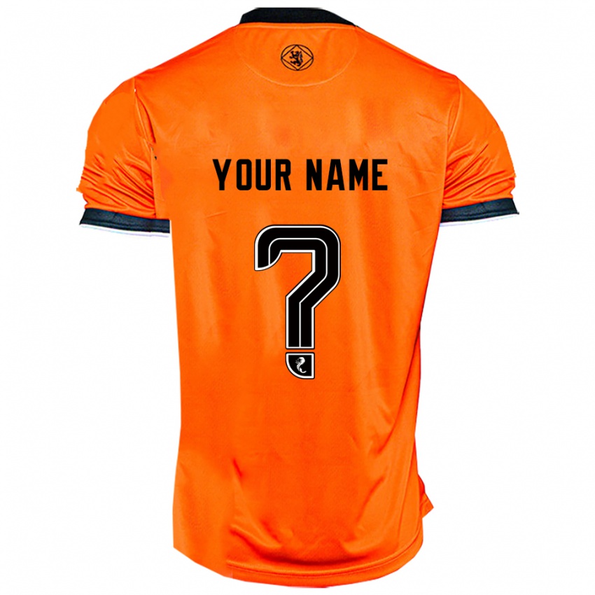 נשים השם שלך #0 כתום שחור ג'רזי ביתית 2025/26 חולצה קצרה