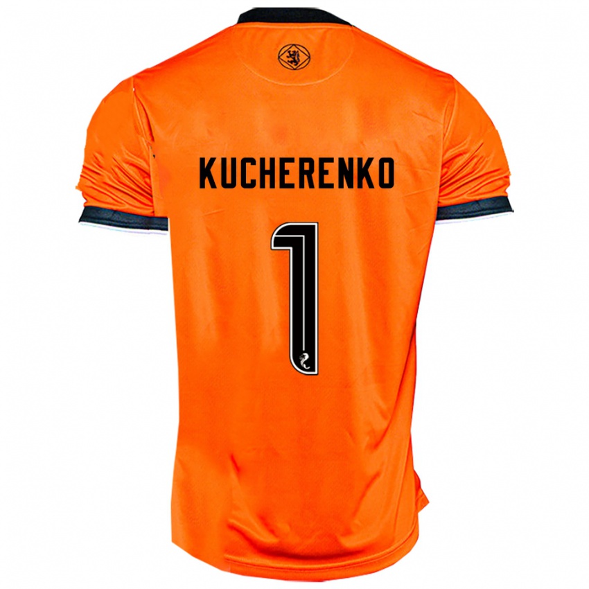 נשים Yevgeniy Kucherenko #1 כתום שחור ג'רזי ביתית 2025/26 חולצה קצרה