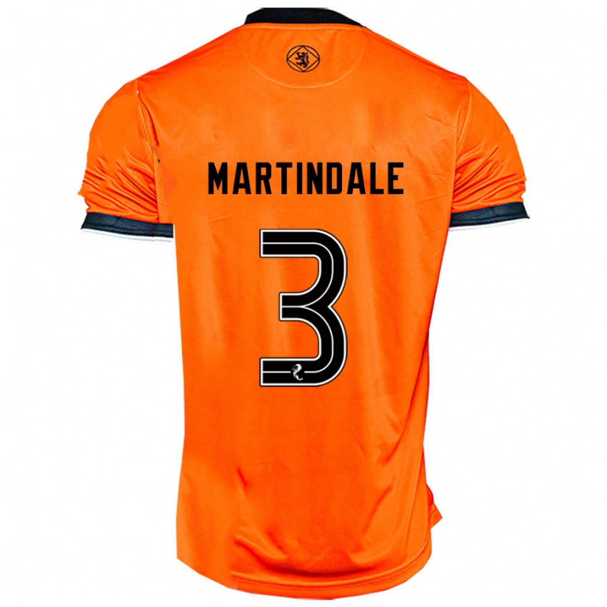 נשים אמילי מרטינדייל #3 כתום שחור ג'רזי ביתית 2025/26 חולצה קצרה