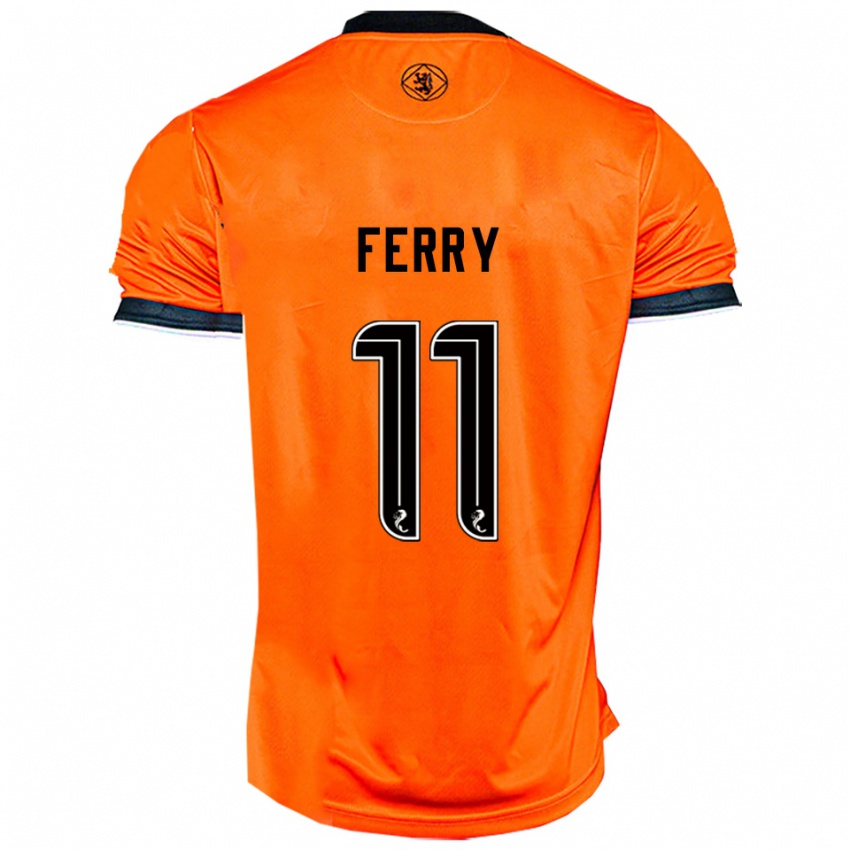 נשים ויל פרי #11 כתום שחור ג'רזי ביתית 2025/26 חולצה קצרה