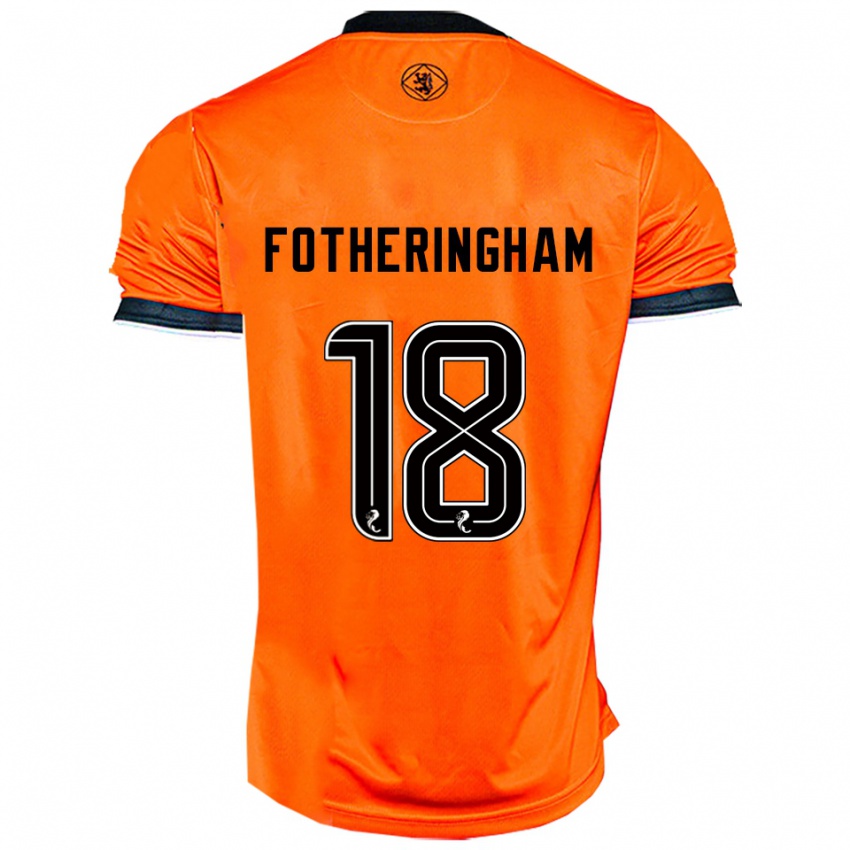 נשים קאי פות'רינגהאם #18 כתום שחור ג'רזי ביתית 2025/26 חולצה קצרה