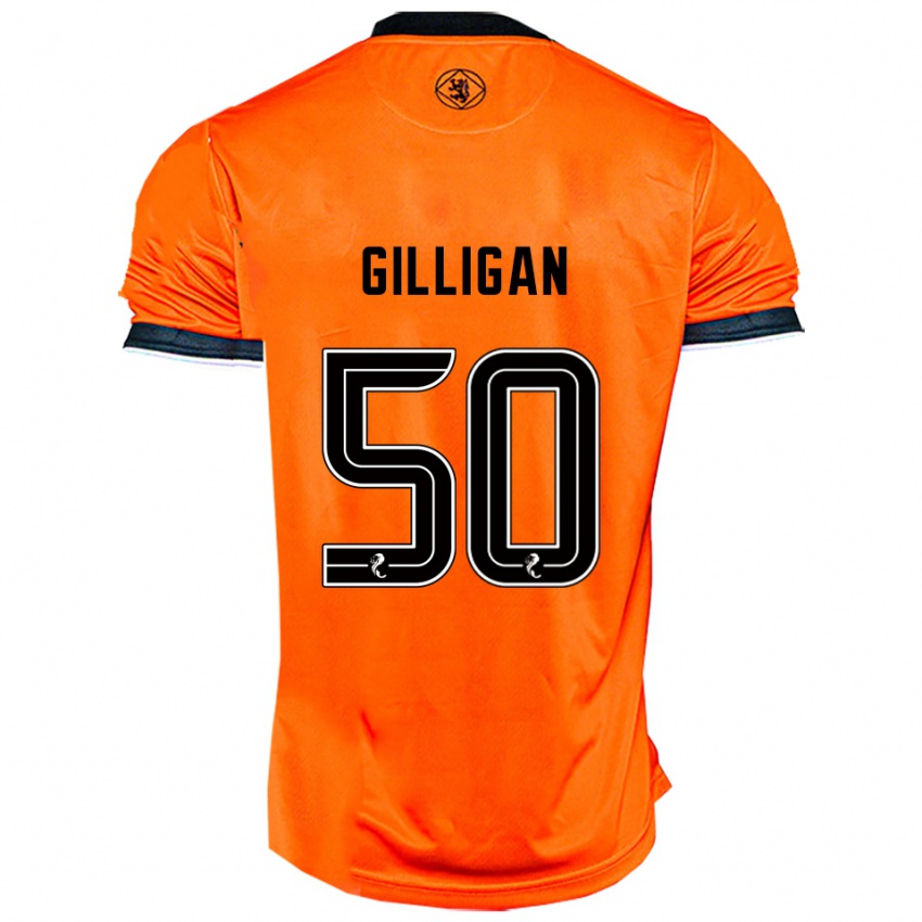 נשים קיר גיליגאן #50 כתום שחור ג'רזי ביתית 2025/26 חולצה קצרה