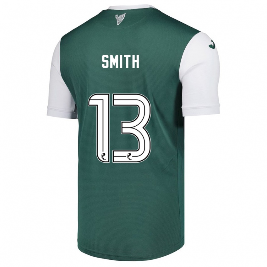 נשים Jordan Smith #13 ירוק לבן ג'רזי ביתית 2025/26 חולצה קצרה