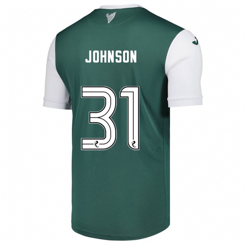 נשים מוראי ג'ונסון #31 ירוק לבן ג'רזי ביתית 2025/26 חולצה קצרה
