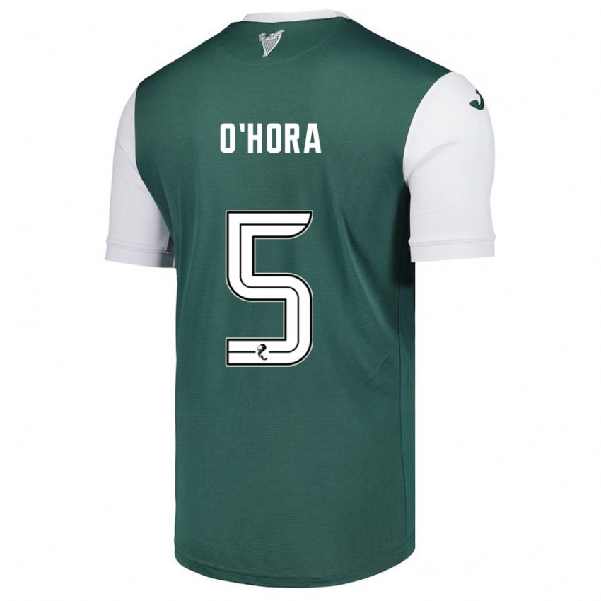 נשים וורן או'הורה #5 ירוק לבן ג'רזי ביתית 2025/26 חולצה קצרה