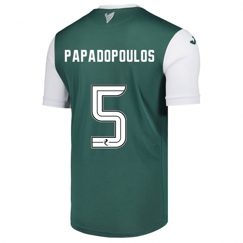 נשים סטייסי שופה פאפאדופולוס #5 ירוק לבן ג'רזי ביתית 2025/26 חולצה קצרה