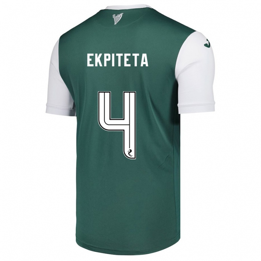 נשים Marvin Ekpiteta #4 ירוק לבן ג'רזי ביתית 2025/26 חולצה קצרה