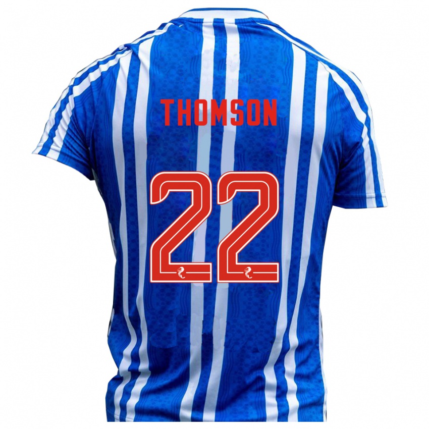 נשים Jack Thomson #22 כחול לבן ג'רזי ביתית 2025/26 חולצה קצרה