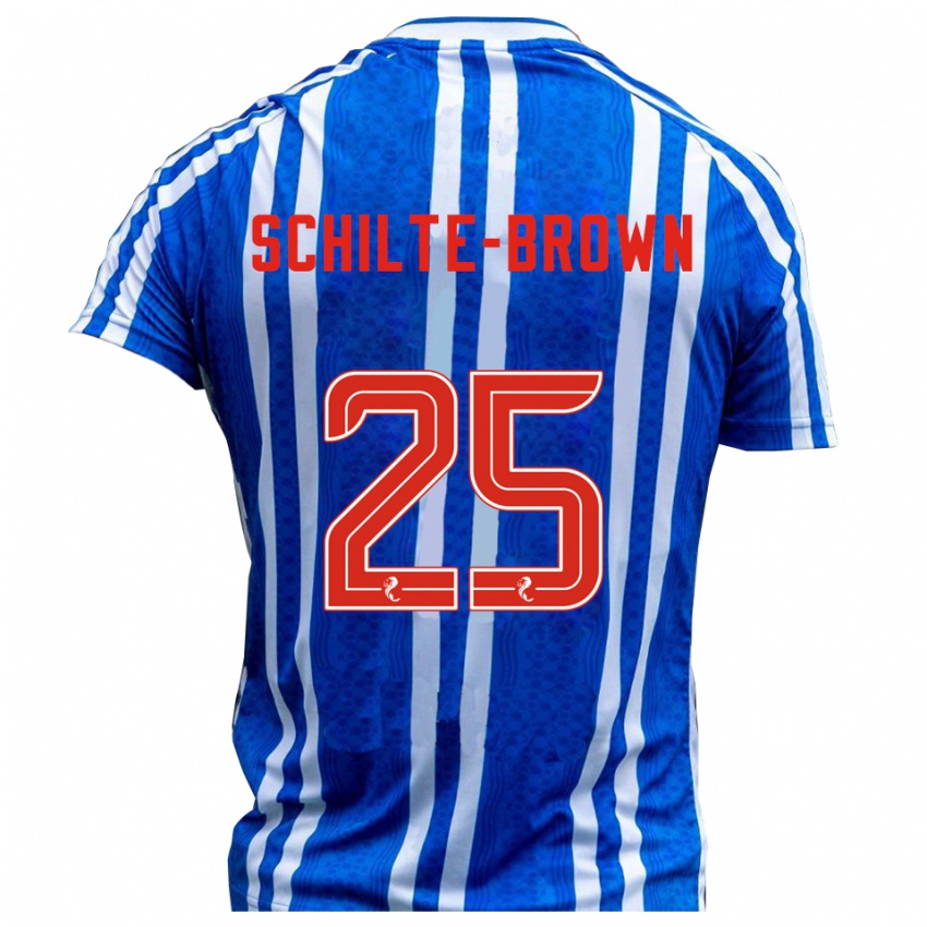 נשים אית׳ן לייק שילטה-בראון #25 כחול לבן ג'רזי ביתית 2025/26 חולצה קצרה