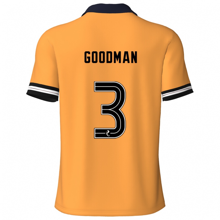 נשים Mya Goodman #3 צהוב שחור ג'רזי ביתית 2025/26 חולצה קצרה