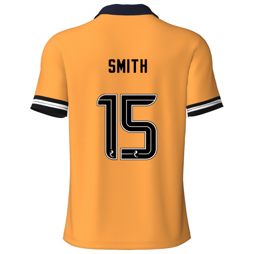 נשים Lewis Smith #15 צהוב שחור ג'רזי ביתית 2025/26 חולצה קצרה