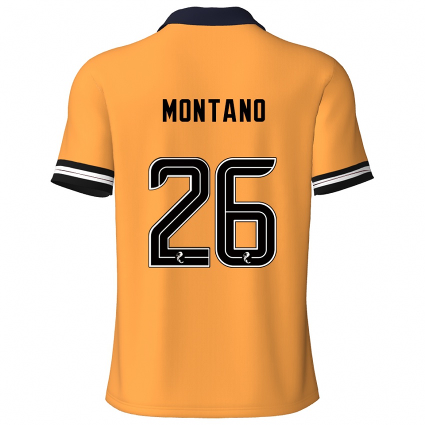 נשים כריסטיאן מונטאנו #26 צהוב שחור ג'רזי ביתית 2025/26 חולצה קצרה