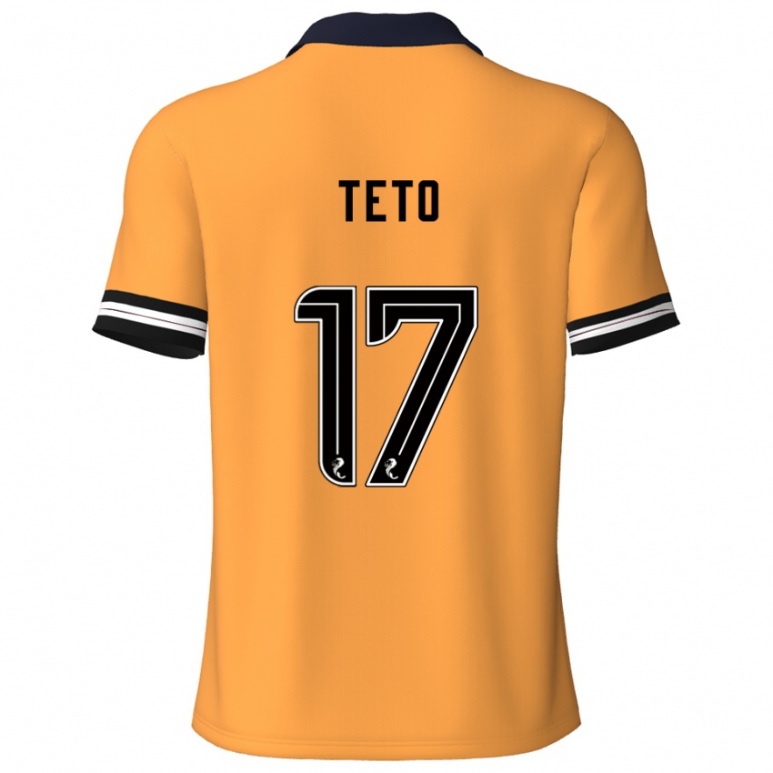 נשים Aphelele Teto #17 צהוב שחור ג'רזי ביתית 2025/26 חולצה קצרה