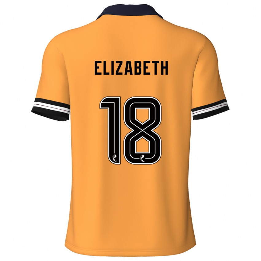 נשים Ashley Elizabeth #18 צהוב שחור ג'רזי ביתית 2025/26 חולצה קצרה