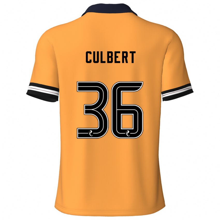 נשים סאם קולבר #36 צהוב שחור ג'רזי ביתית 2025/26 חולצה קצרה