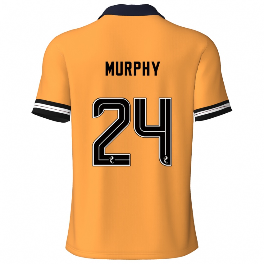 נשים Jessica Murphy #24 צהוב שחור ג'רזי ביתית 2025/26 חולצה קצרה