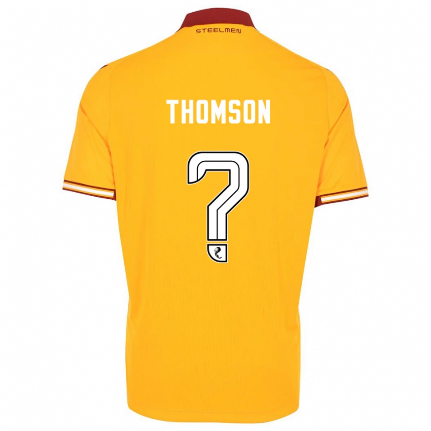 נשים Aaron Thomson #0 צהוב בורדו ג'רזי ביתית 2025/26 חולצה קצרה