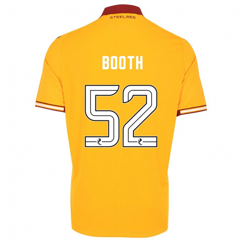 נשים Mikey Booth #52 צהוב בורדו ג'רזי ביתית 2025/26 חולצה קצרה