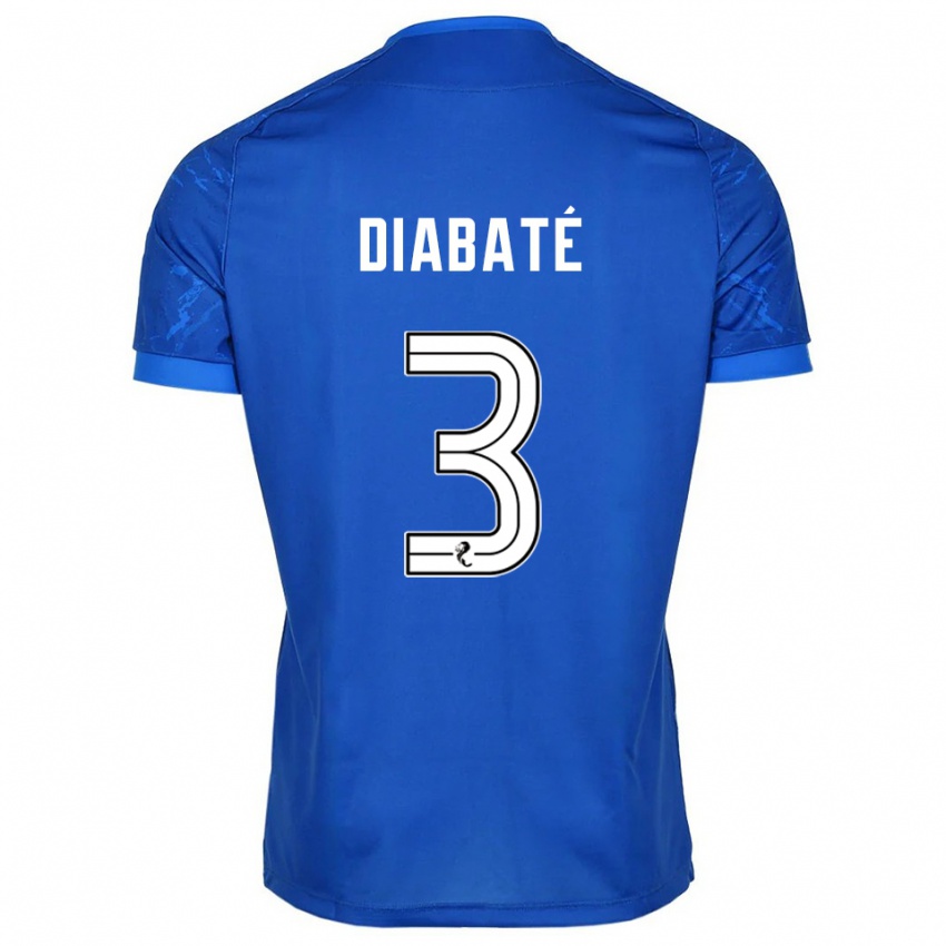 נשים שייח דיאבטה #3 כחול לבן ג'רזי ביתית 2025/26 חולצה קצרה