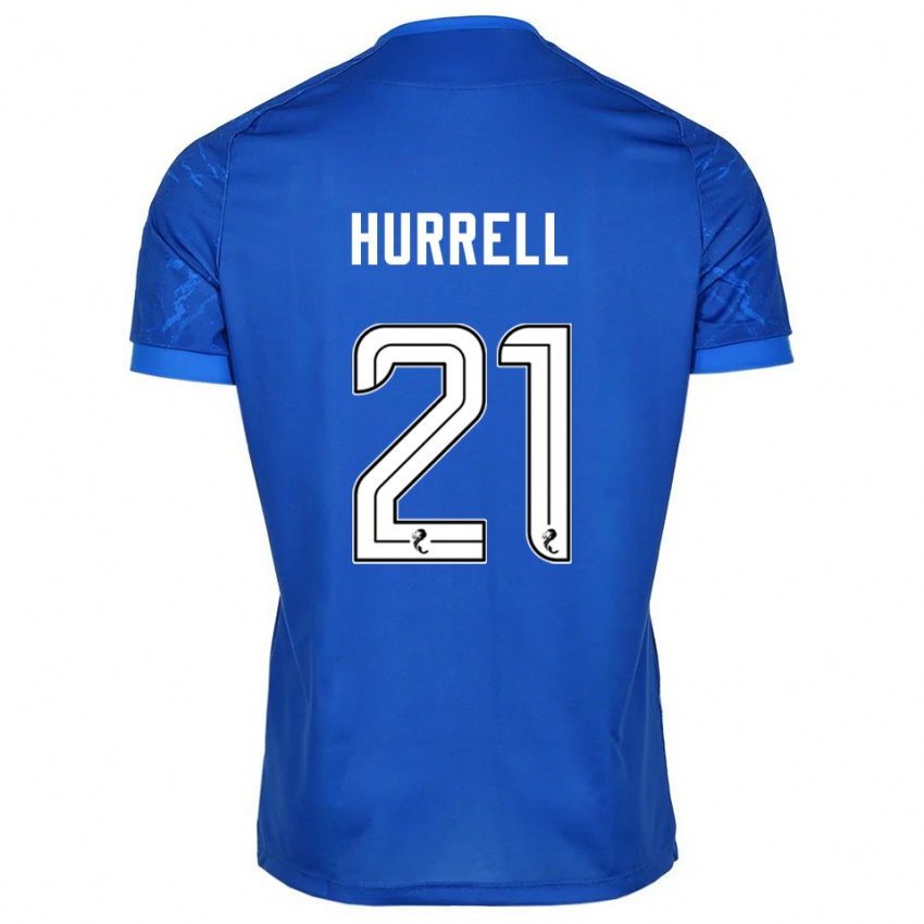 נשים Olivia Hurrell #21 כחול לבן ג'רזי ביתית 2025/26 חולצה קצרה