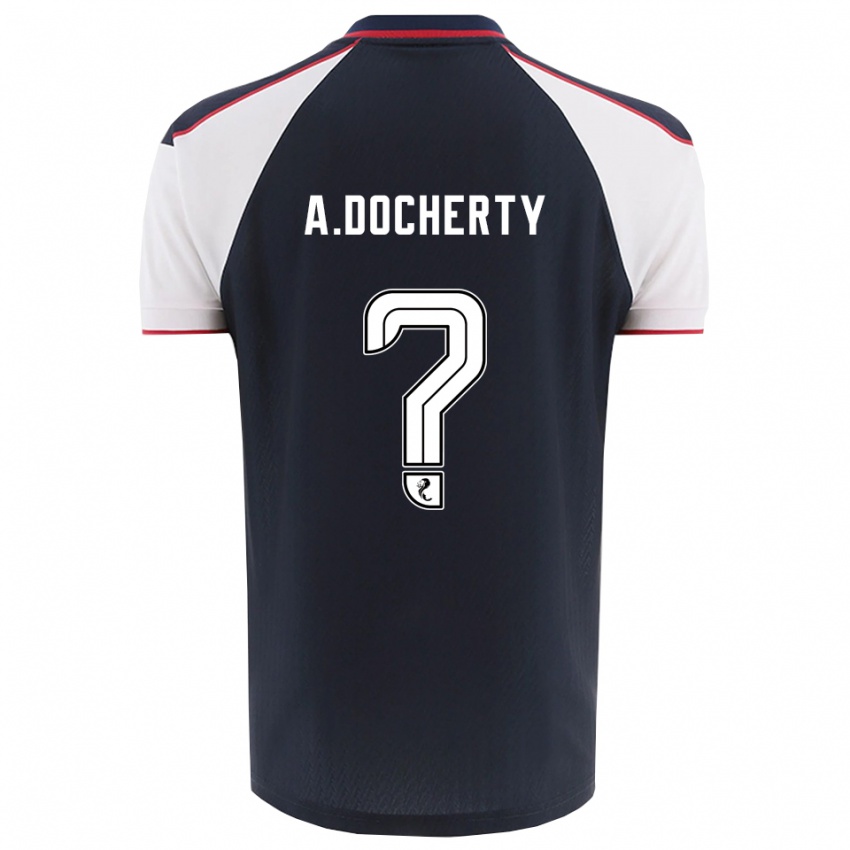 נשים Aimie Docherty #0 כחול נייבי לבן ג'רזי ביתית 2025/26 חולצה קצרה