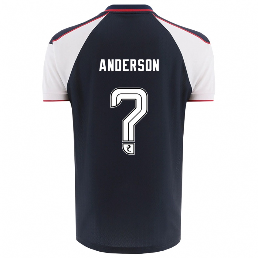 נשים Brogan Anderson #0 כחול נייבי לבן ג'רזי ביתית 2025/26 חולצה קצרה