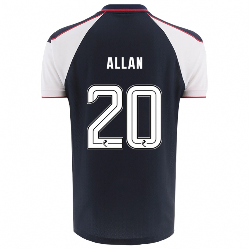 נשים Connor Allan #20 כחול נייבי לבן ג'רזי ביתית 2025/26 חולצה קצרה