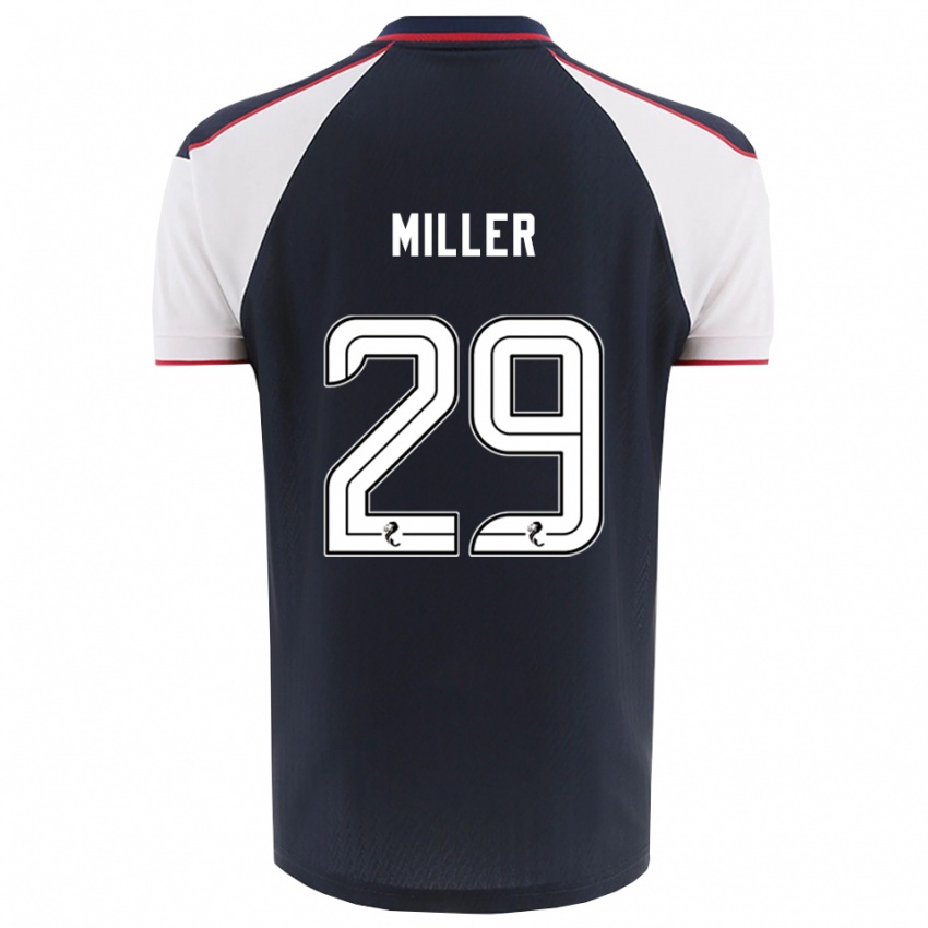 נשים Calvin Miller #29 כחול נייבי לבן ג'רזי ביתית 2025/26 חולצה קצרה