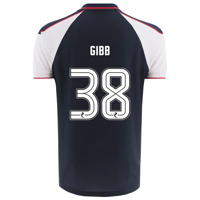 נשים Thomas Gibb #38 כחול נייבי לבן ג'רזי ביתית 2025/26 חולצה קצרה