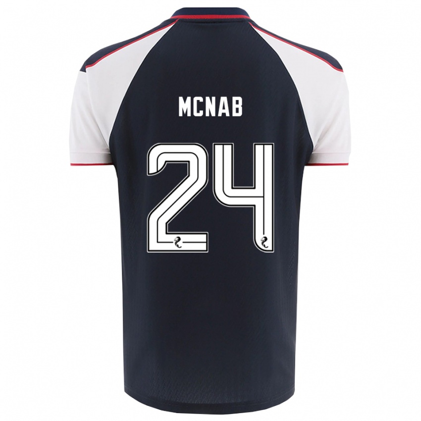 נשים Cameron Mcnab #24 כחול נייבי לבן ג'רזי ביתית 2025/26 חולצה קצרה
