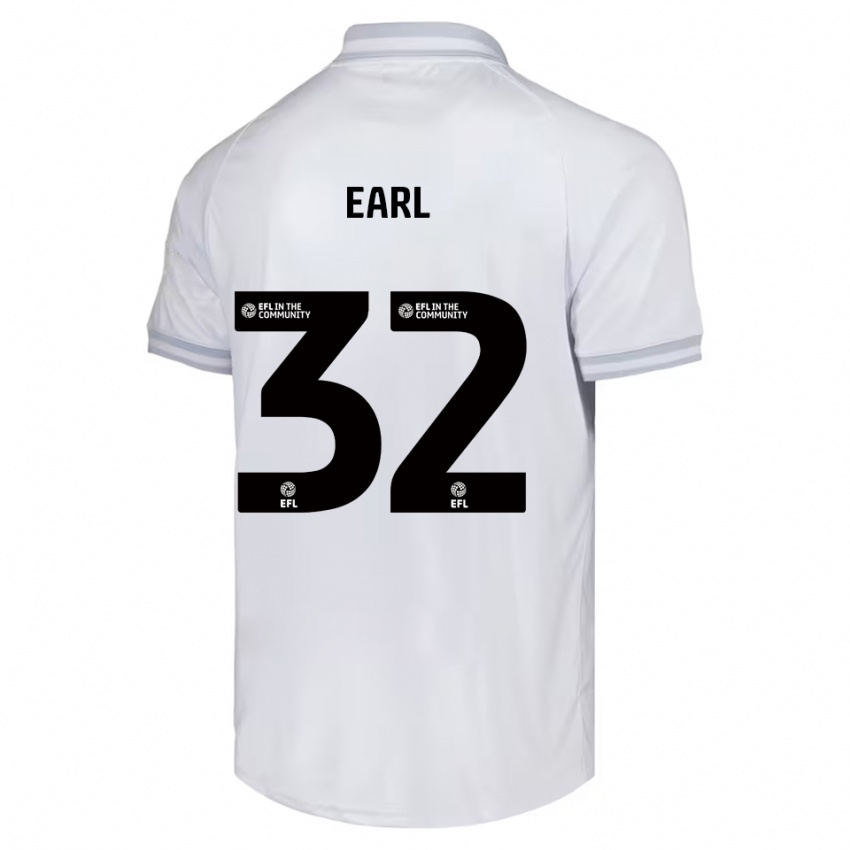 נשים ג'וש ארל #32 לבן אפור שחור הרחק ג'רזי 2025/26 חולצה קצרה