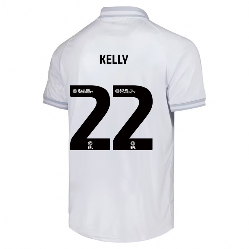 נשים פטריק קלי #22 לבן אפור שחור הרחק ג'רזי 2025/26 חולצה קצרה