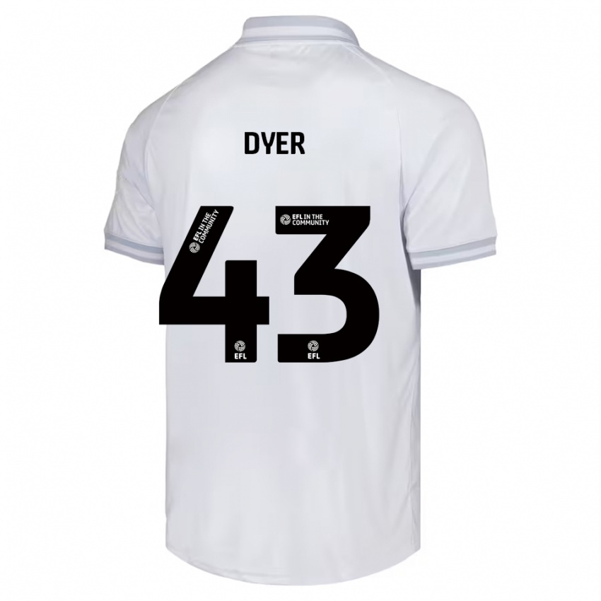 נשים ג׳וסאיה דייר #43 לבן אפור שחור הרחק ג'רזי 2025/26 חולצה קצרה