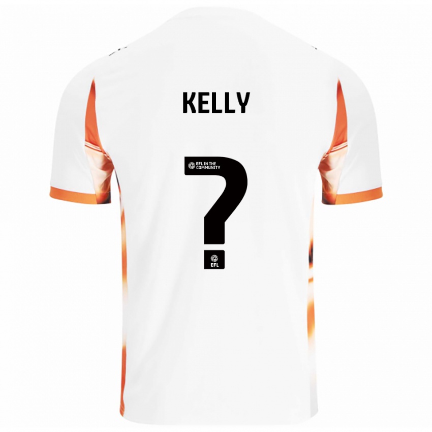 נשים Molly Kelly #0 לבן כתום שחור הרחק ג'רזי 2025/26 חולצה קצרה