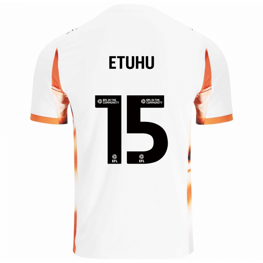 נשים Zaccai Etuhu #15 לבן כתום שחור הרחק ג'רזי 2025/26 חולצה קצרה