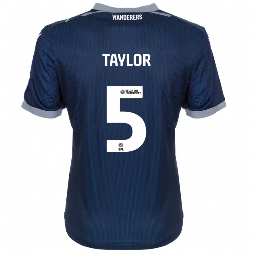 נשים Richard Taylor #5 כחול נייבי אפור הרחק ג'רזי 2025/26 חולצה קצרה