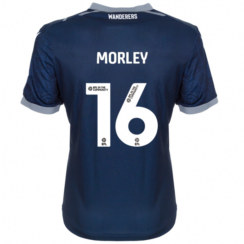 נשים ארון מורלי #16 כחול נייבי אפור הרחק ג'רזי 2025/26 חולצה קצרה