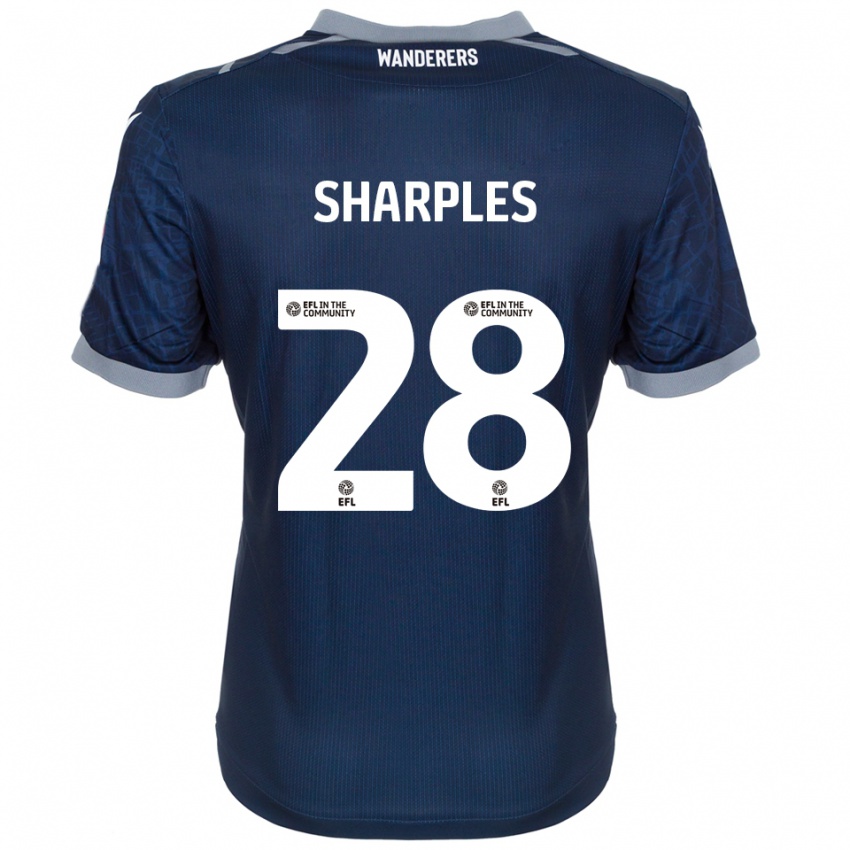 נשים סוני שארפלס #28 כחול נייבי אפור הרחק ג'רזי 2025/26 חולצה קצרה