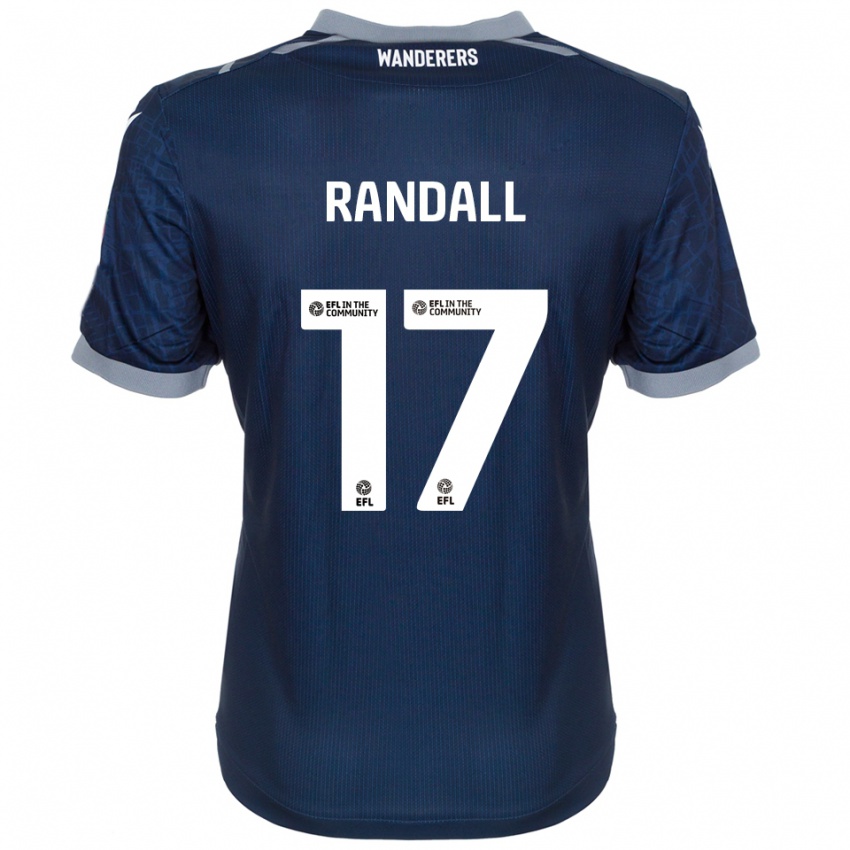 נשים ג'ואל רנדל #17 כחול נייבי אפור הרחק ג'רזי 2025/26 חולצה קצרה