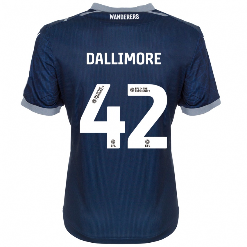 נשים Jack Dallimore #42 כחול נייבי אפור הרחק ג'רזי 2025/26 חולצה קצרה