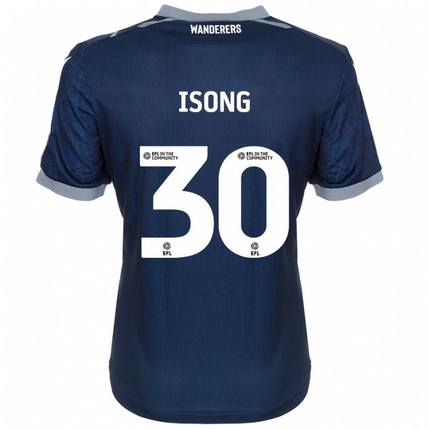 נשים מארק איסונג #30 כחול נייבי אפור הרחק ג'רזי 2025/26 חולצה קצרה