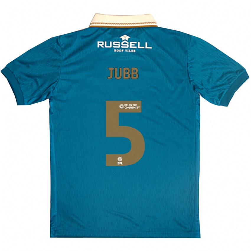 נשים Katie Jubb #5 תכלת לבן הרחק ג'רזי 2025/26 חולצה קצרה