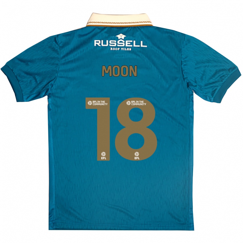 נשים ג'ספר מון #18 תכלת לבן הרחק ג'רזי 2025/26 חולצה קצרה