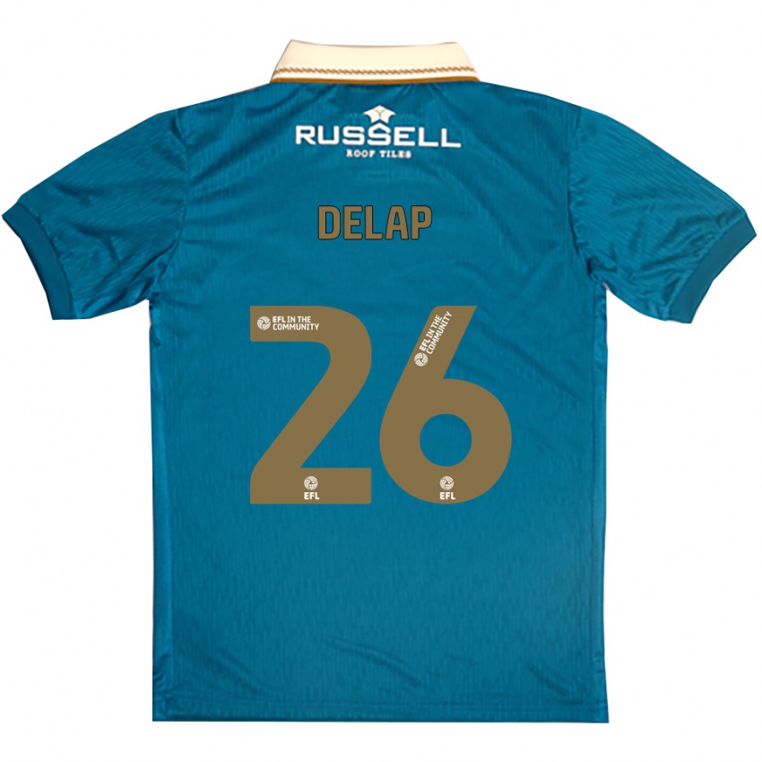 נשים פין דלאפ #26 תכלת לבן הרחק ג'רזי 2025/26 חולצה קצרה