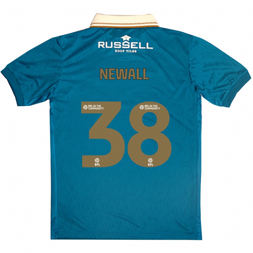 נשים Jack Newall #38 תכלת לבן הרחק ג'רזי 2025/26 חולצה קצרה